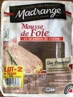 Mängden socker i Mousse de foie et sa pointe de crème