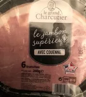 Mängden socker i Le jambon supérieur avec couenne