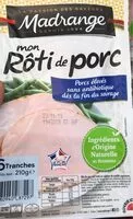 Mängden socker i Mon roti de porc