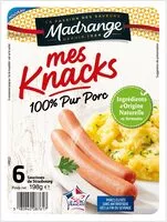 Mängden socker i Mes Knacks 100% pur porc - Saucisses de Strasbourg
