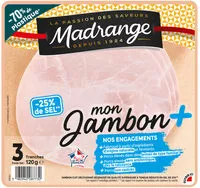 Mängden socker i Mon Jambon +, -25% de sel*