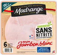 Mängden socker i Mon Jambon Blanc Conservation sans nitrite 6tr