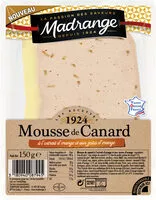 Mängden socker i Mousse de canard à l’extrait d’orange et aux zestes d’orange