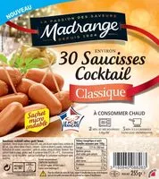 Mängden socker i Saucisses cocktail classique x30