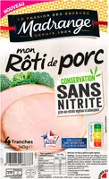 Mängden socker i Mon Rôti de porc Conservation sans nitrite