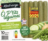 Mängden socker i Recette de saucisses fumées aux légumes verts Ô P’tits Légumes