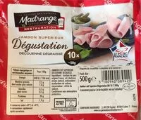 Mängden socker i Jambon supérieur