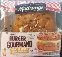 Mängden socker i Mon burger gourmand porc au curry cheddar et sauce curry