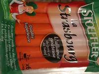 Mängden socker i Stoeffler saucisses de Strasbourg