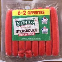 Mängden socker i Saucisses de strasbourg fumées