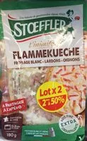 Mängden socker i Flammekueche