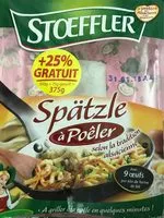 Mängden socker i Spätzle à Poêler