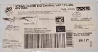 Mängden socker i Steak Haché Bio 15% M.G.