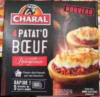 Mängden socker i 4 Patat'O Boeuf recette Bolognaise