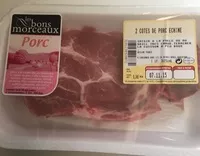 Mängden socker i Côtes de porc échine