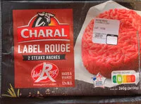 Mängden socker i Charal Label rouge steaks hachés