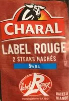 Mängden socker i Charal label rouge 2 steaks hachés 5% MG