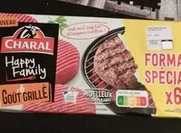 Mängden socker i Steak hachés goût grillé x6