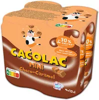 Mängden socker i CACOLAC MINI CHOCO CARAMEL Pack de 4 boîtes 15 cl