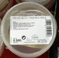 Mängden socker i Gelée bloc Cristale