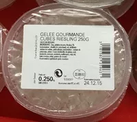 Mängden socker i Gelée gourmande cubes Riesling
