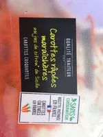 Mängden socker i Carottes râpées maraîchères