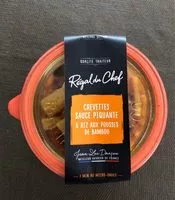 Mängden socker i Crevettes sauce piquante& riz aux pousses de bambou