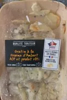 Mängden socker i Gratin a la fourme d'ambert AOP et poulet roti