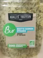 Mängden socker i Risotto Saumon Epinards oignons et vin blanc