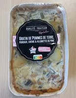 Mängden socker i Gratin de pommes de terre, poireaux, chèvre