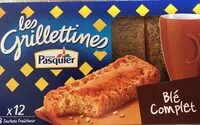Mängden socker i Grilletine Blé Complet x12