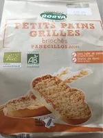 Mängden socker i Petits pain grillés