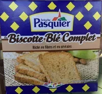 Mängden socker i Biscottes - Blé complet