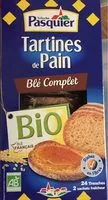 Mängden socker i Tartines de pain - blé complet - Bio