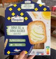 Mängden socker i Biscottes sans sel et sans sucre ajoutés