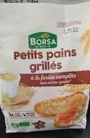 Mängden socker i Petit pains grillés à la farine complète