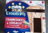 Mängden socker i Crousti'dej cranberry & céréales
