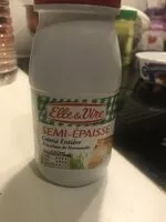 Mängden socker i Crème semi épaisse 4%