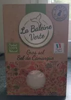Mängden socker i Gros sel de Camargue La Baleine Verte