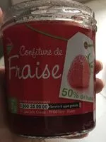 Mängden socker i Confirure de fraise