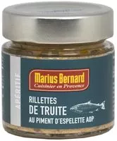 Mängden socker i Rillette de truite au piment d'Espelette MARIUS BERNARD