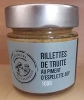 Mängden socker i Rillettes de truite au piment d'espelette 100g