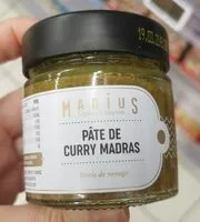 Mängden socker i Pâte de curry madras
