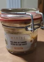 Mängden socker i Foie gras de canard entier du sud-ouest