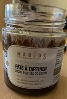 Mängden socker i Pâte à tartiner cacao et Grués de cacao