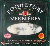 Mängden socker i Roquefort Vernières frères
