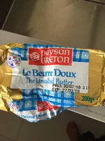 Mängden socker i Paysan Breton Doux Unsalted Butter