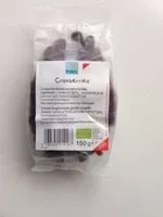 Mängden socker i Cranberries séchées sucrées et huilées Bio