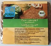 Mängden socker i Pain complet aux graines de lin