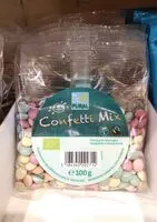 Mängden socker i Bonbons De Chocolat Au Lait Dragéfiés Bio Confetti Mix Pural